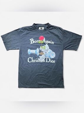 Chinatown Market Secret Club Born Again Christian Dior T-shirt size L
